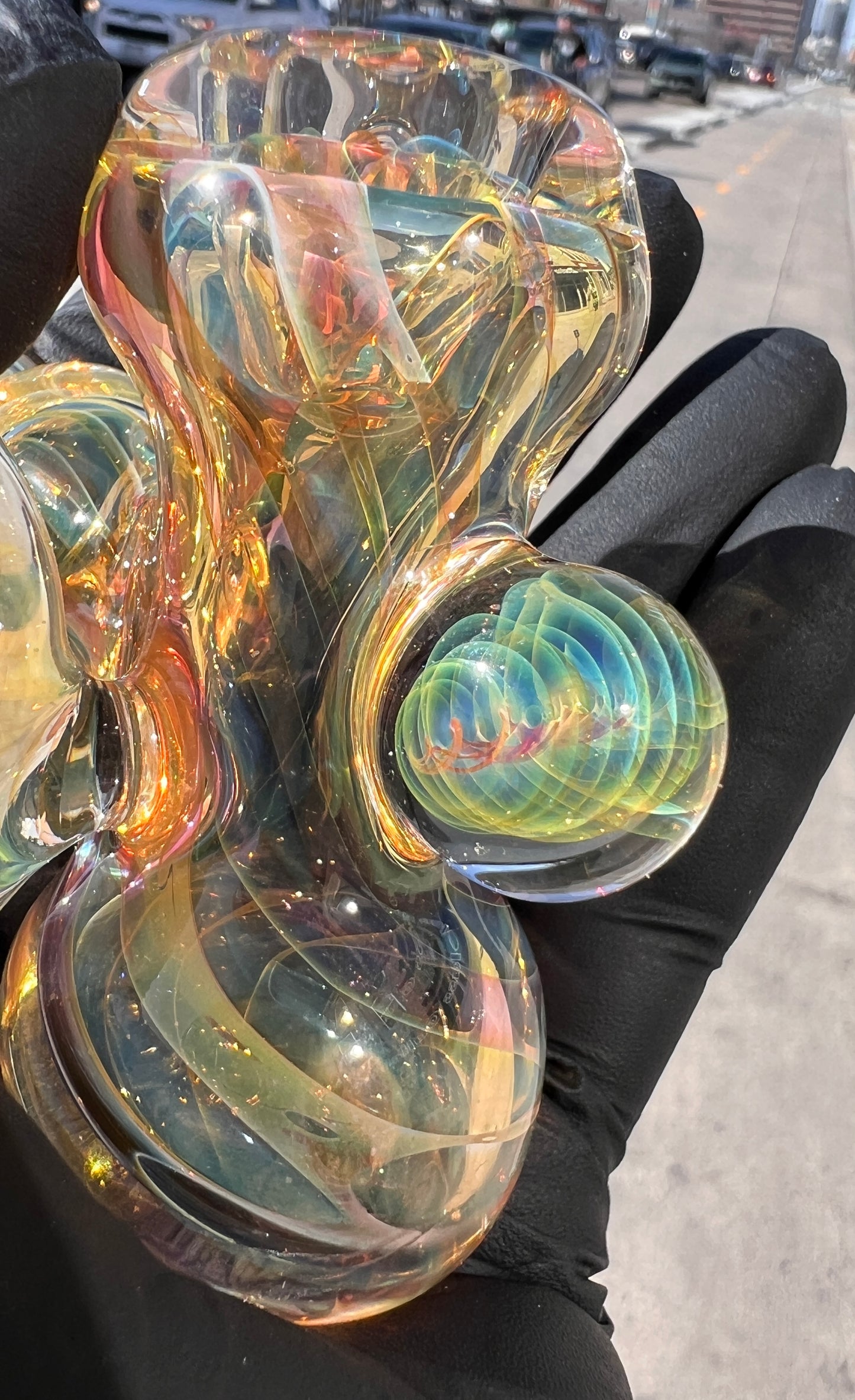 Fumed Hammer with Mibs by Simon (Sigh Glass)
