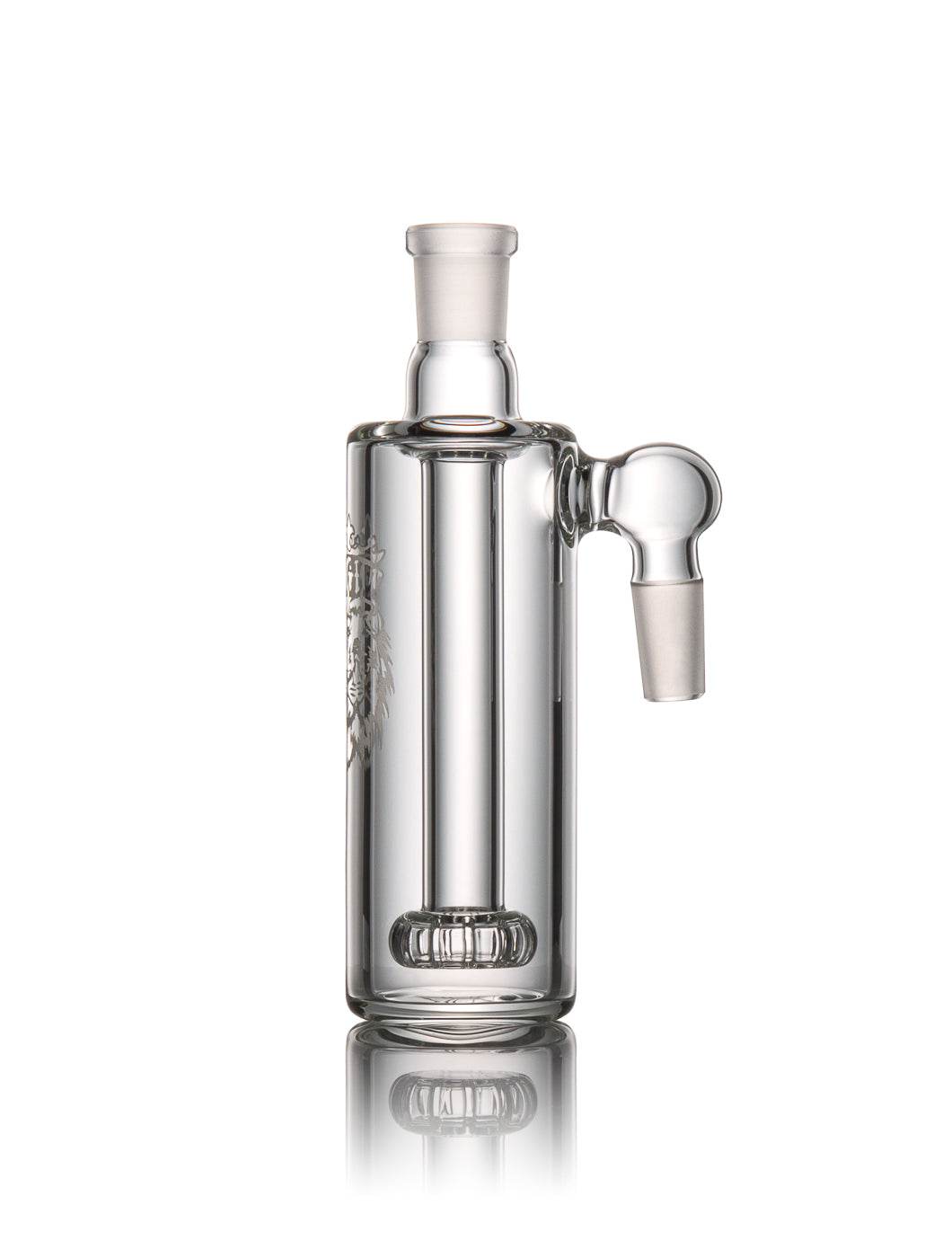 Manifest Glassworks 14mm 90° Cirq Ash Catcher with Sandblasted MGW Logo