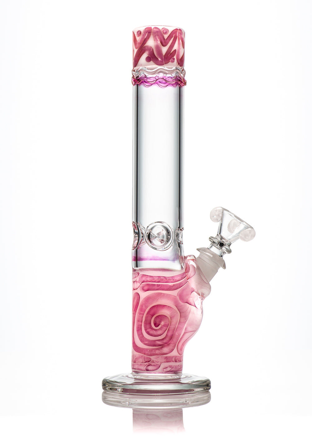 HVY 38MM Gold White Coiled Straight Tube