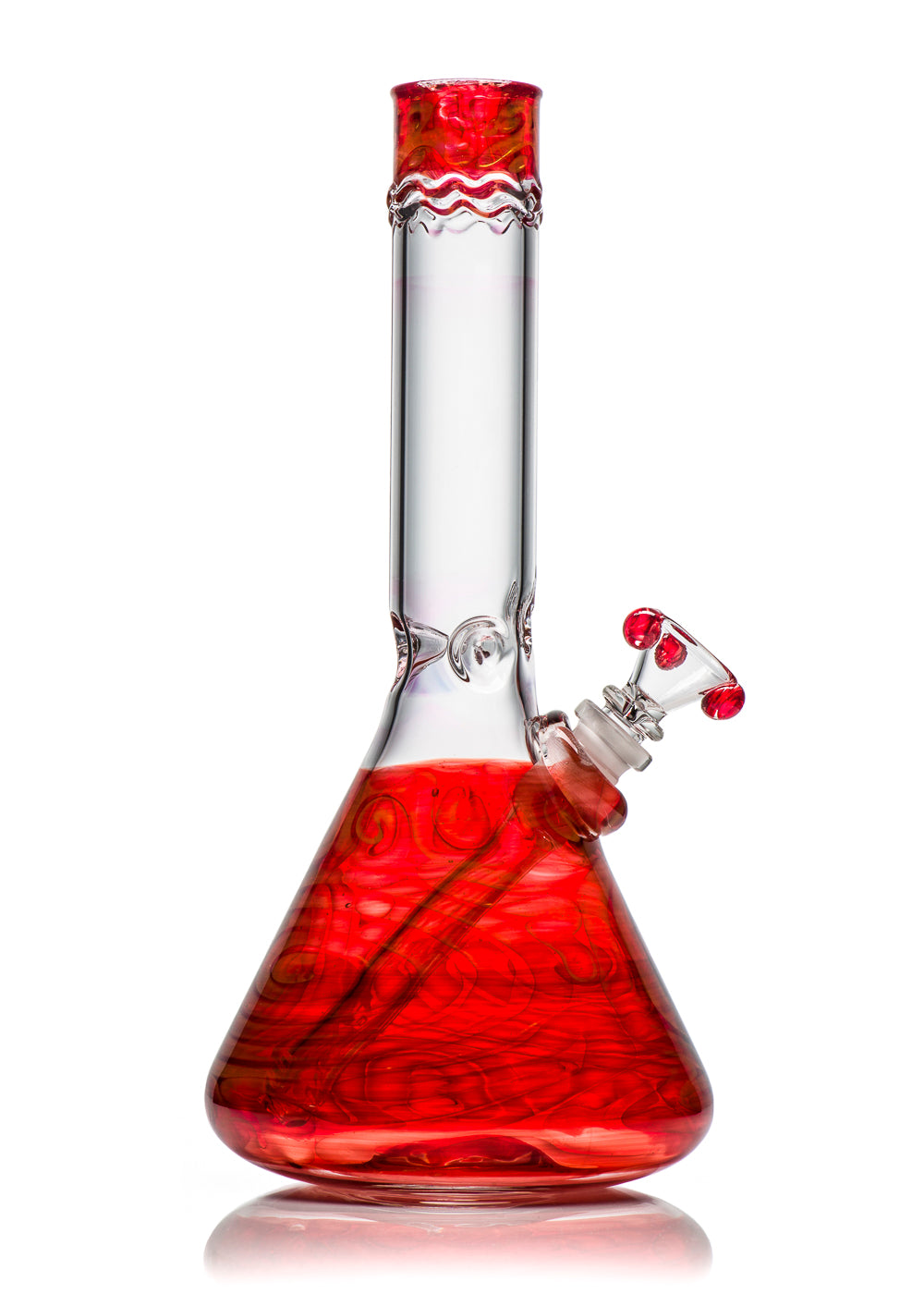 HVY 38mm Beaker Gold Ruby Coiled Tube