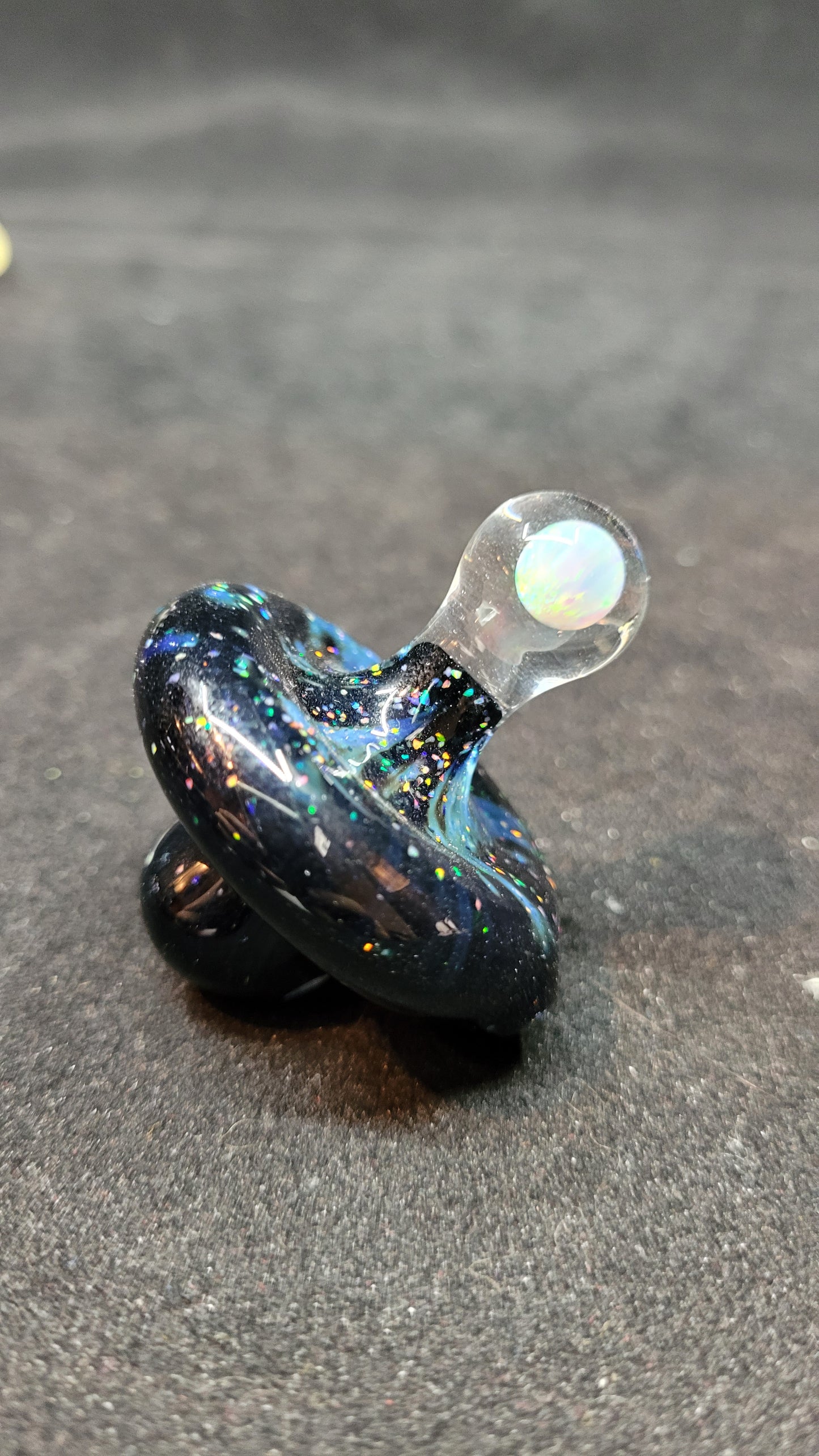 Big Z 10mm Worked Pendant Rig W/ Center Mib and Opal Carb Cap