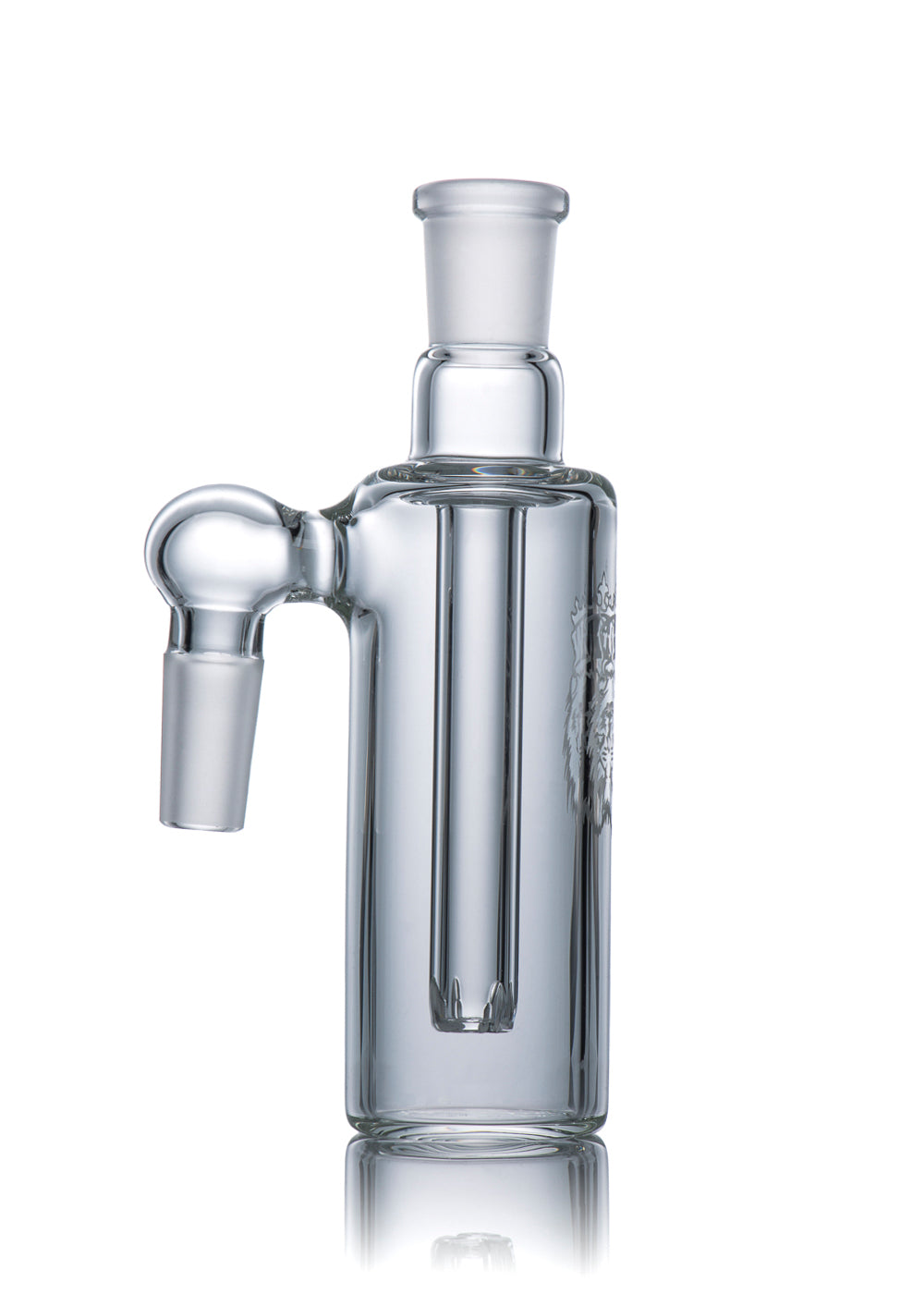 Manifest Glassworks 14mm 90° Ash Catcher with 4-Slit Downstem and Sandblasted Logo