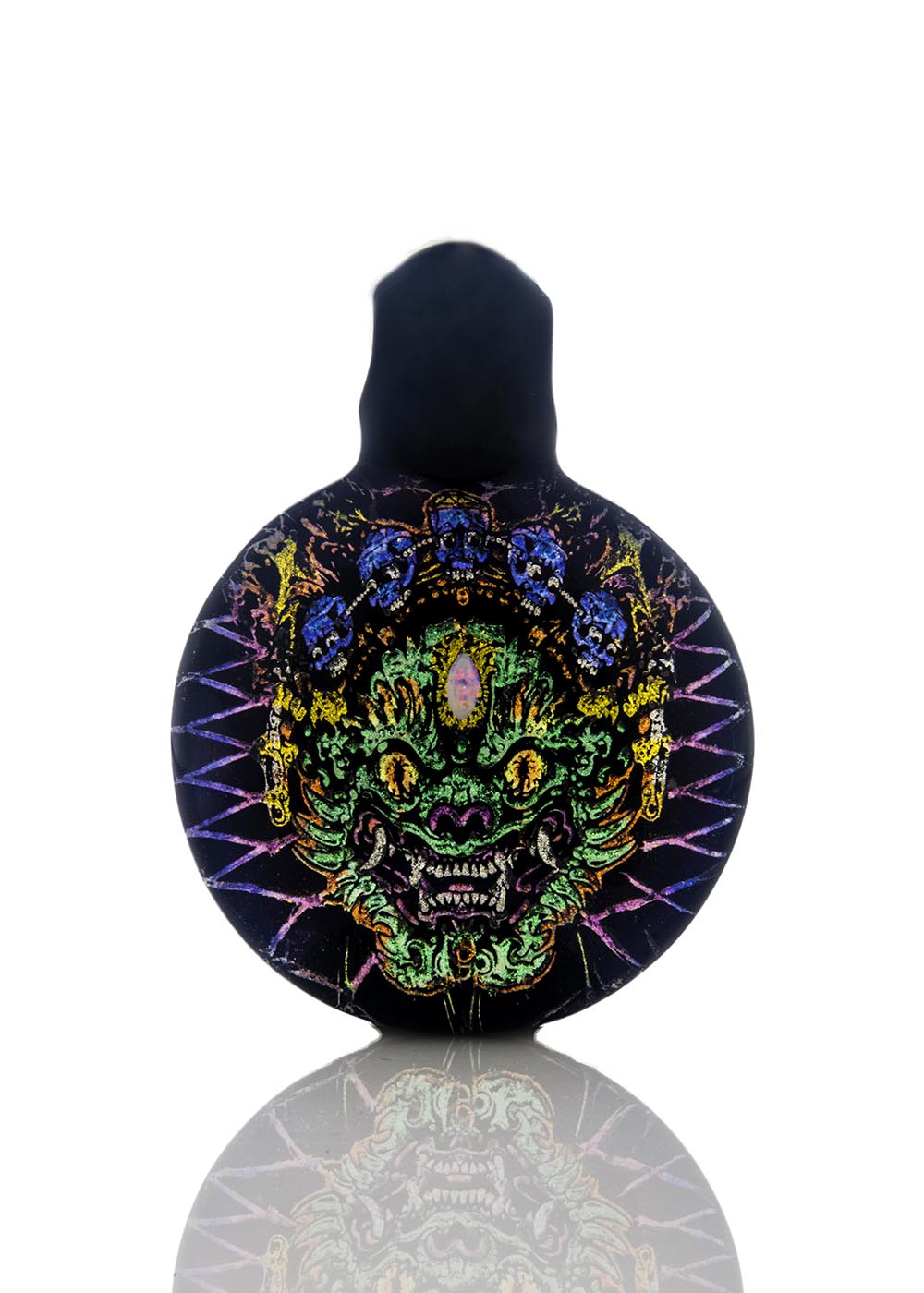 Dragon Dichro Pendant with Opal #1 by Berzerker