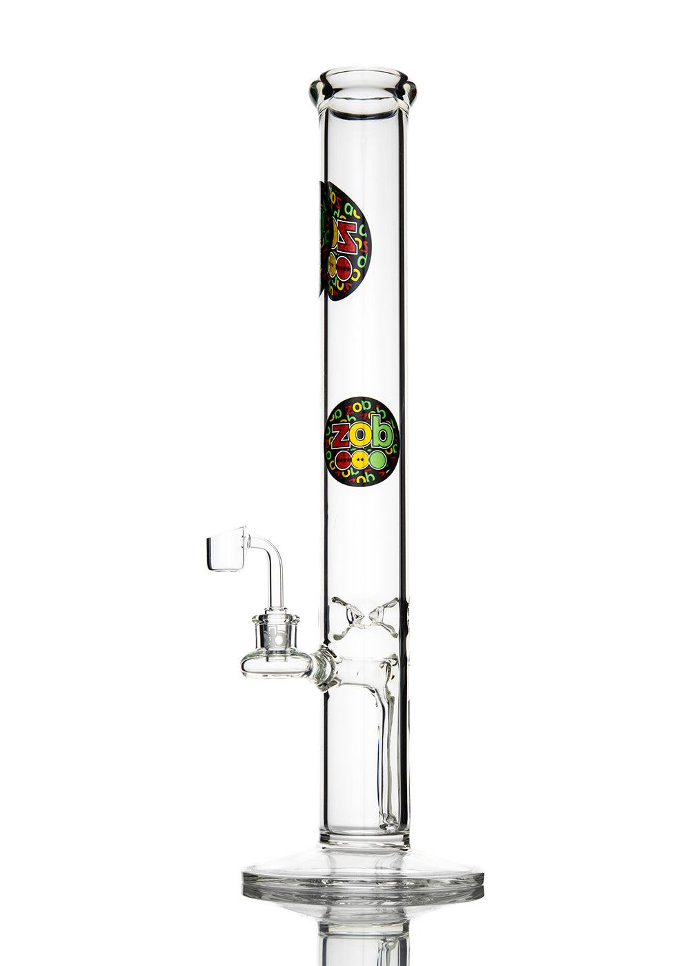 ZOB 18' Straight with Banger with Rasta Circle Logo Tube