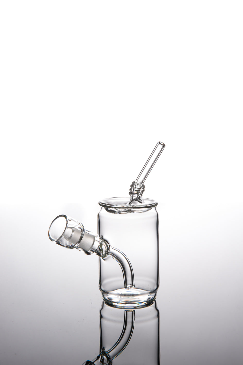 Clear Mini Can Vapor Bubbler with Straw#2 by Eskuche