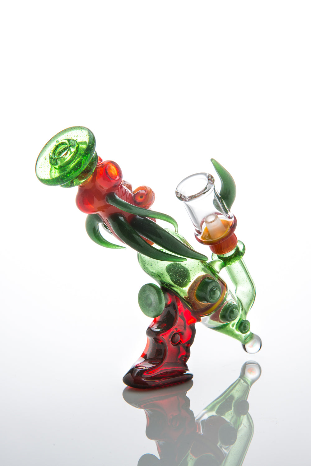 Mike Luna Blown Glass Bubbler