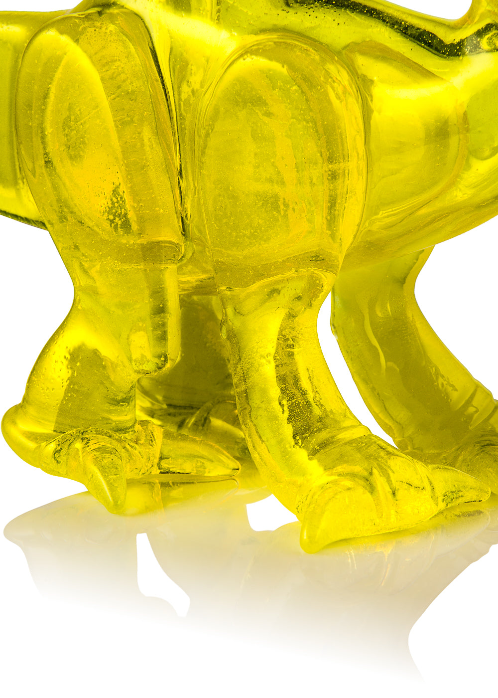 Lemon Drop Triceratops Vapor Bubbler with Disc Flip by WJC and Elbo