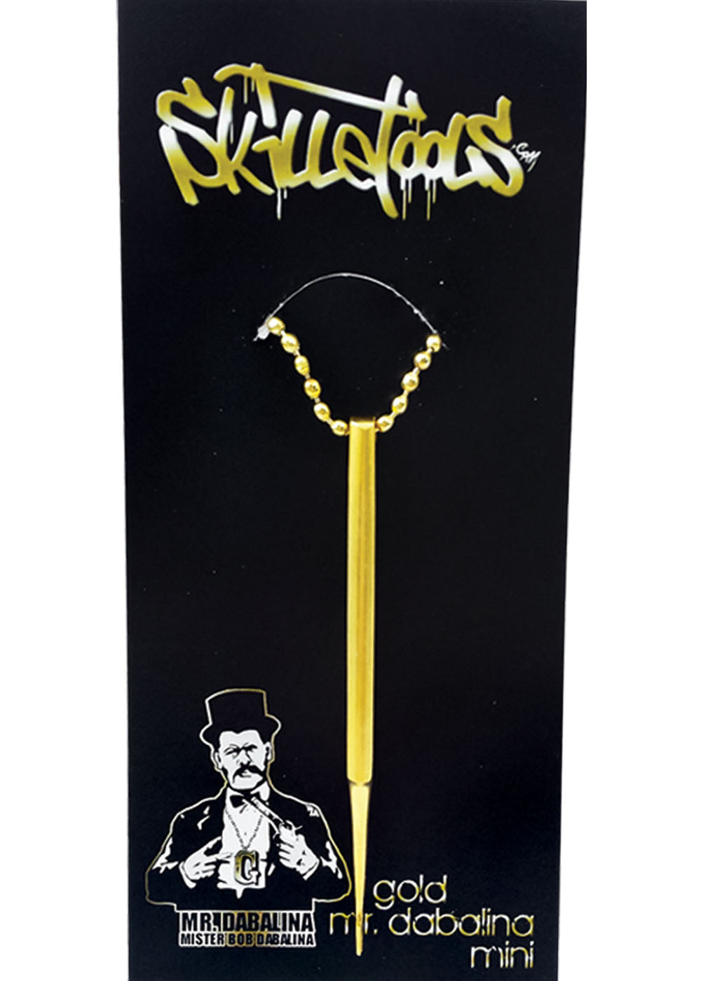 Skilletools Gold Mr. Dabalina Key Chain Dabber
