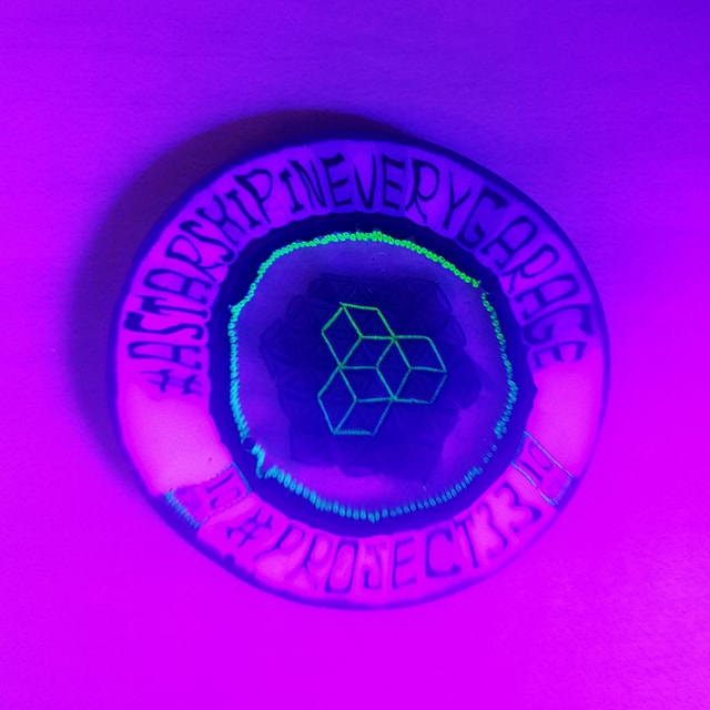 Project 33 10 Art Unit Coin "A Starship in Every Garage" UV