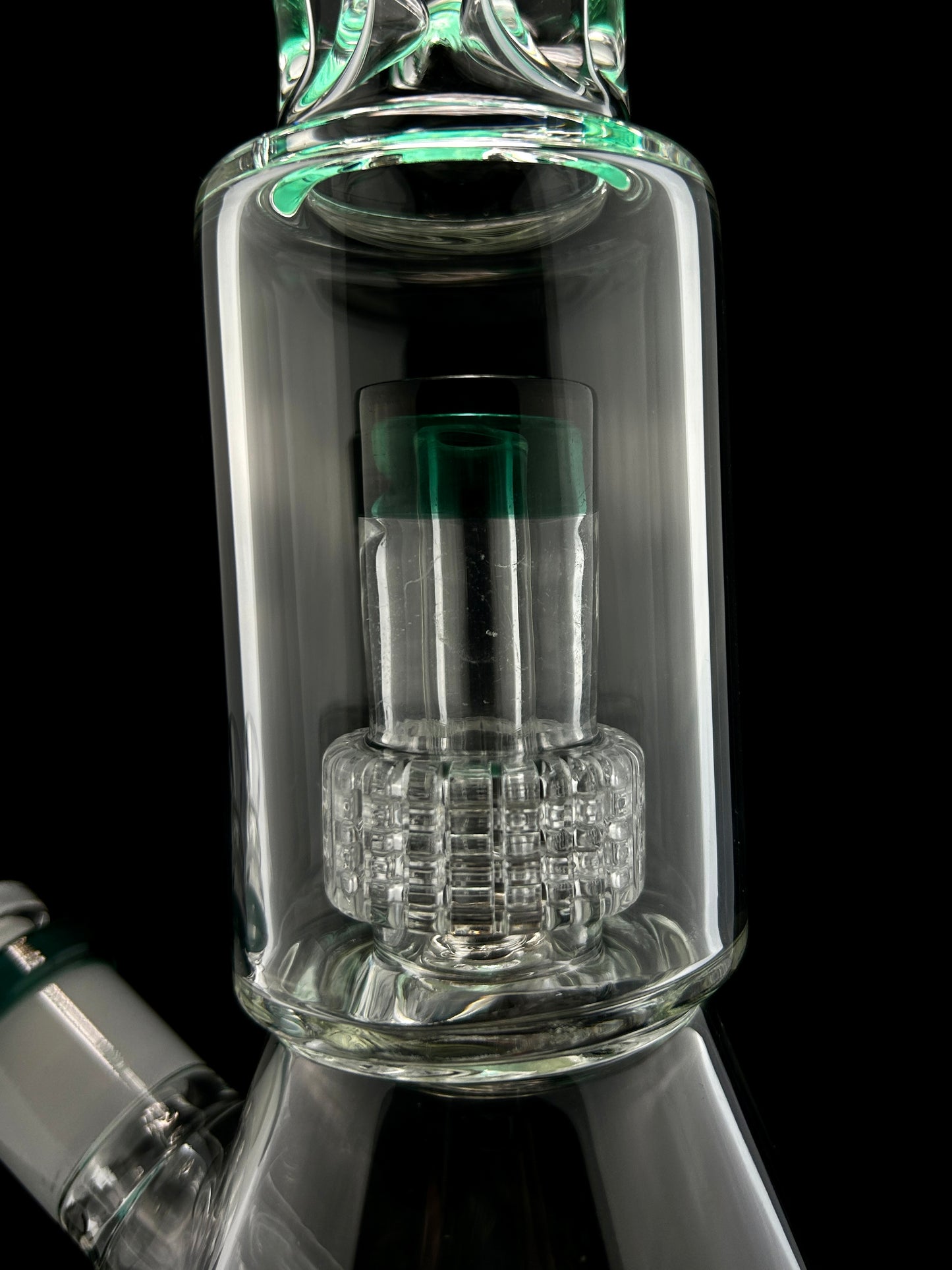 12" Beaker with Grid Perc Two Chamber Tube