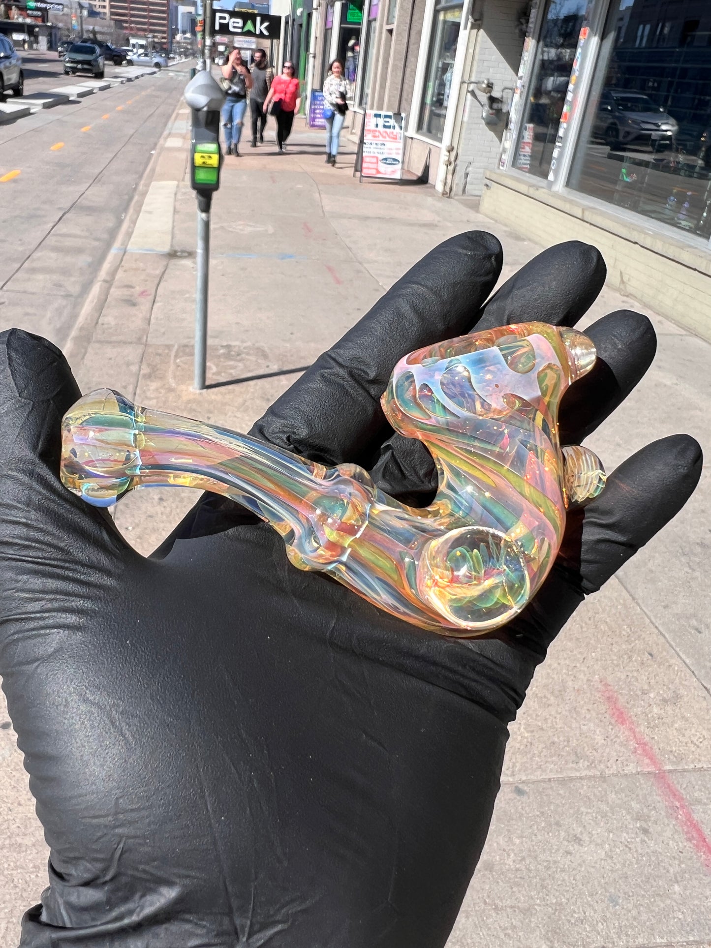Fumed Sherlock with Mibs by Simon (Sigh Glass)