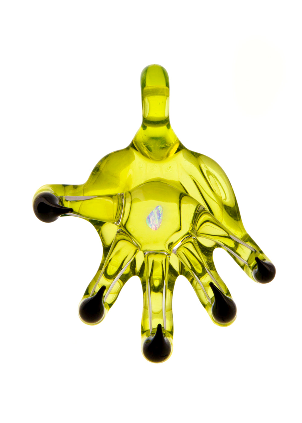 UV Reactive Opal Claw Pendant in Illuminati and Black by Curtis Claw
