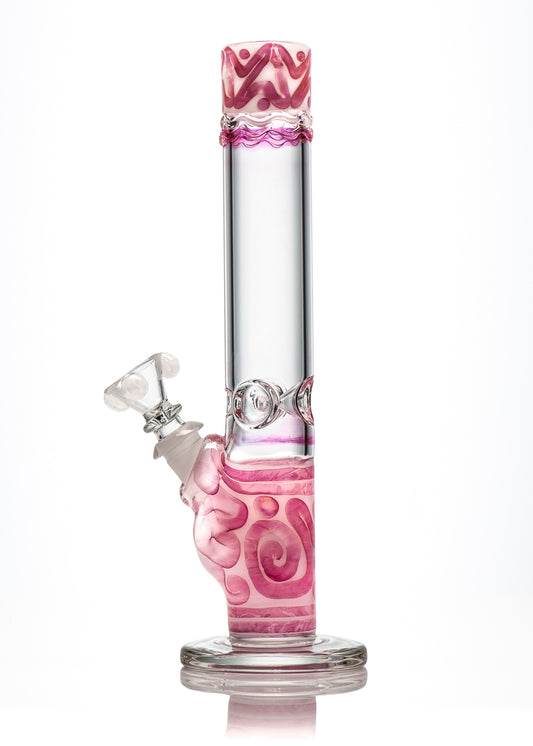 HVY 38MM Gold White Coiled Straight Tube