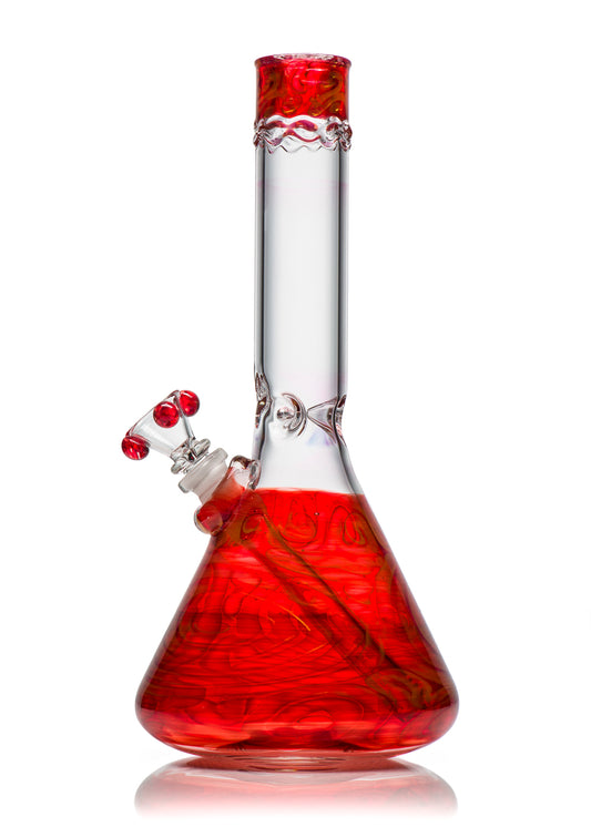 HVY 38mm Beaker Gold Ruby Coiled Tube