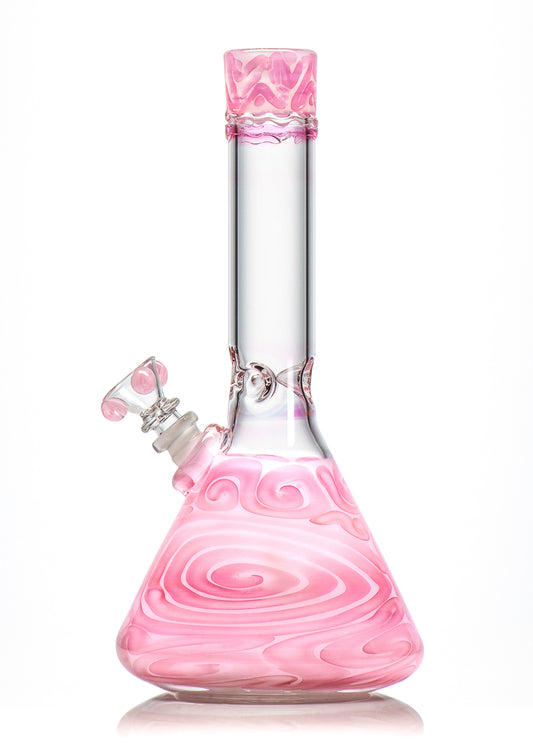 HVY 38mm Beaker Gold White Coiled Tube