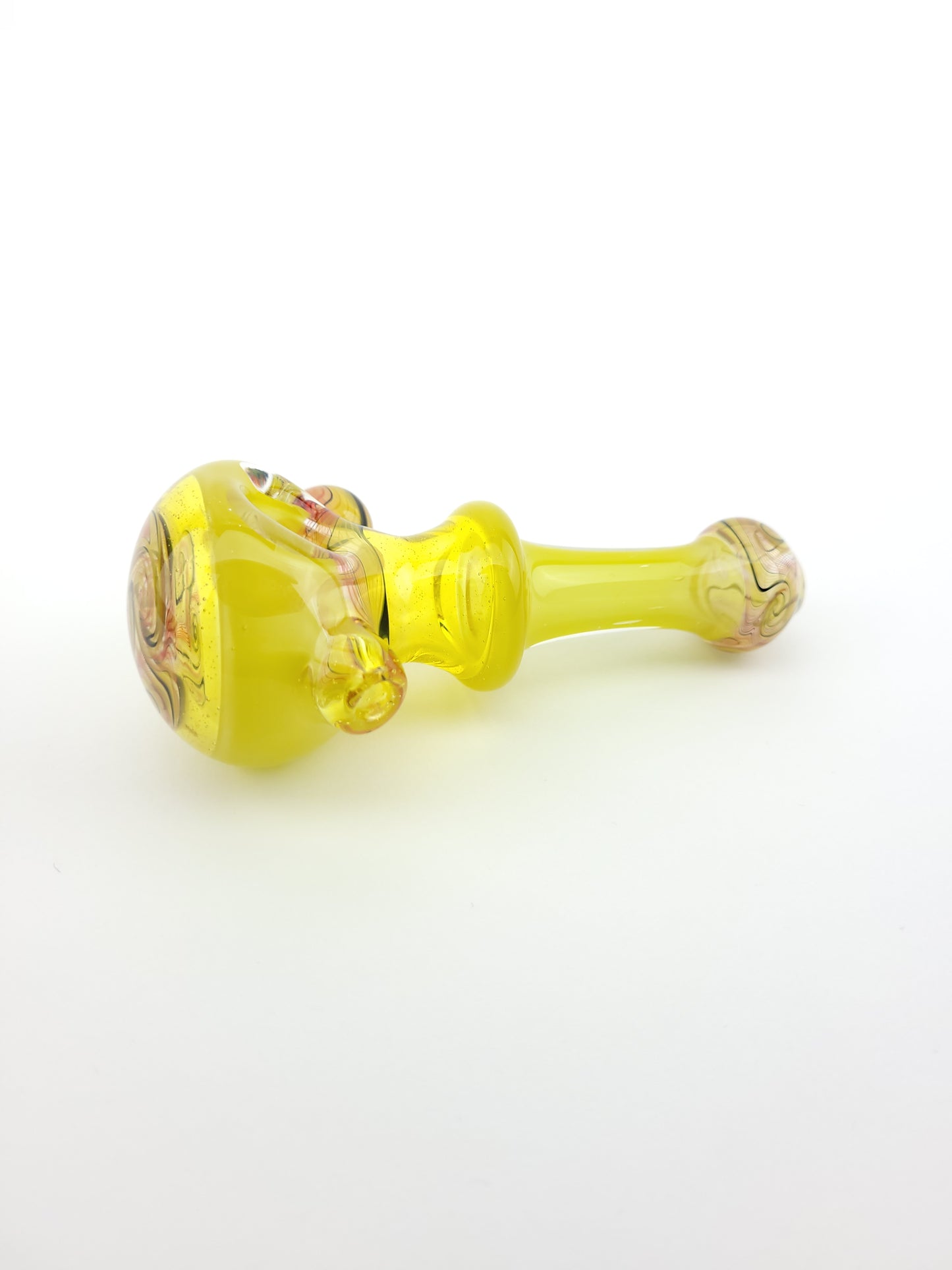 Cowboy Glass Yellow Spoon Hand Pipe