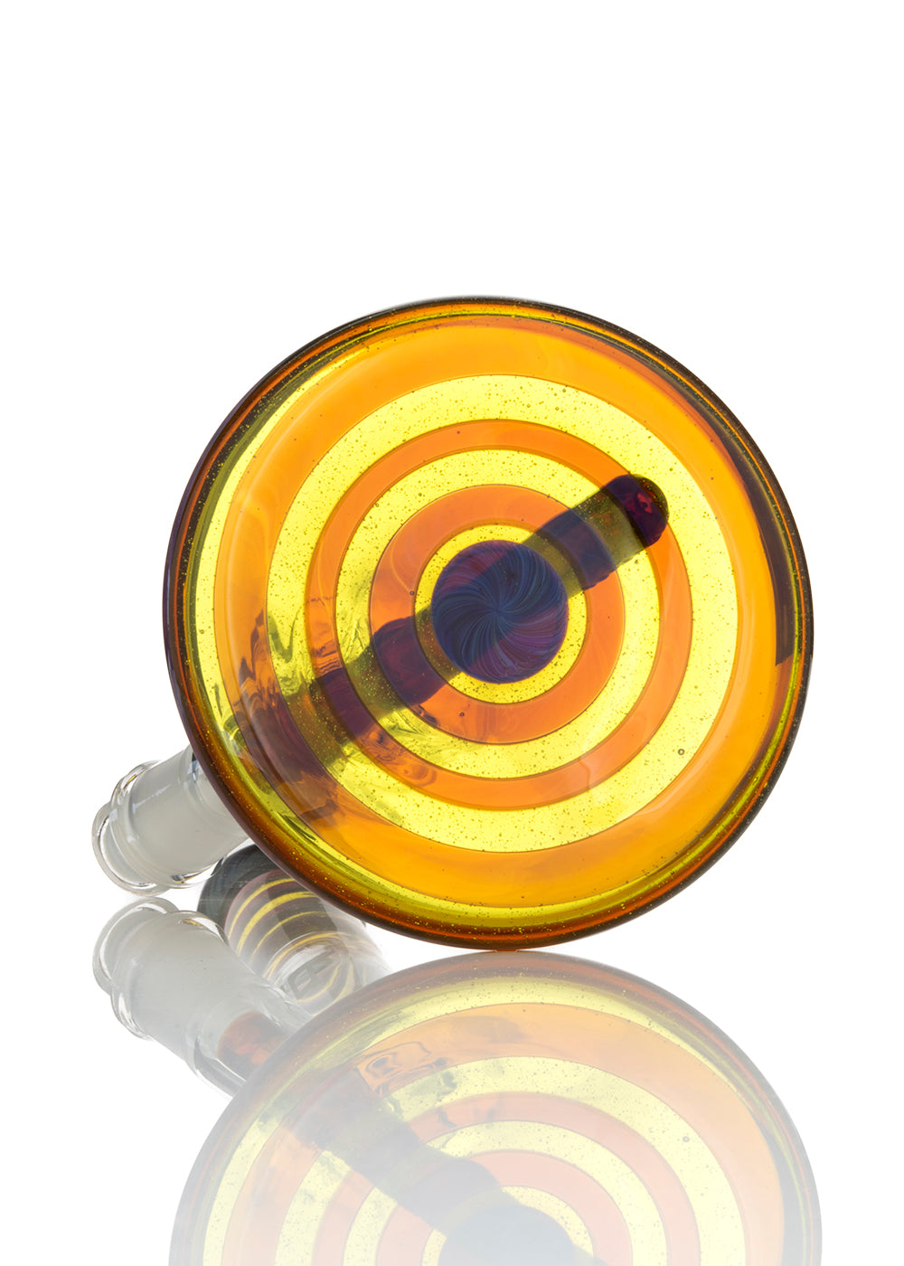 Ill Glass Custom 38mm 15" Beaker in Amber Purple and Thomas's Orange