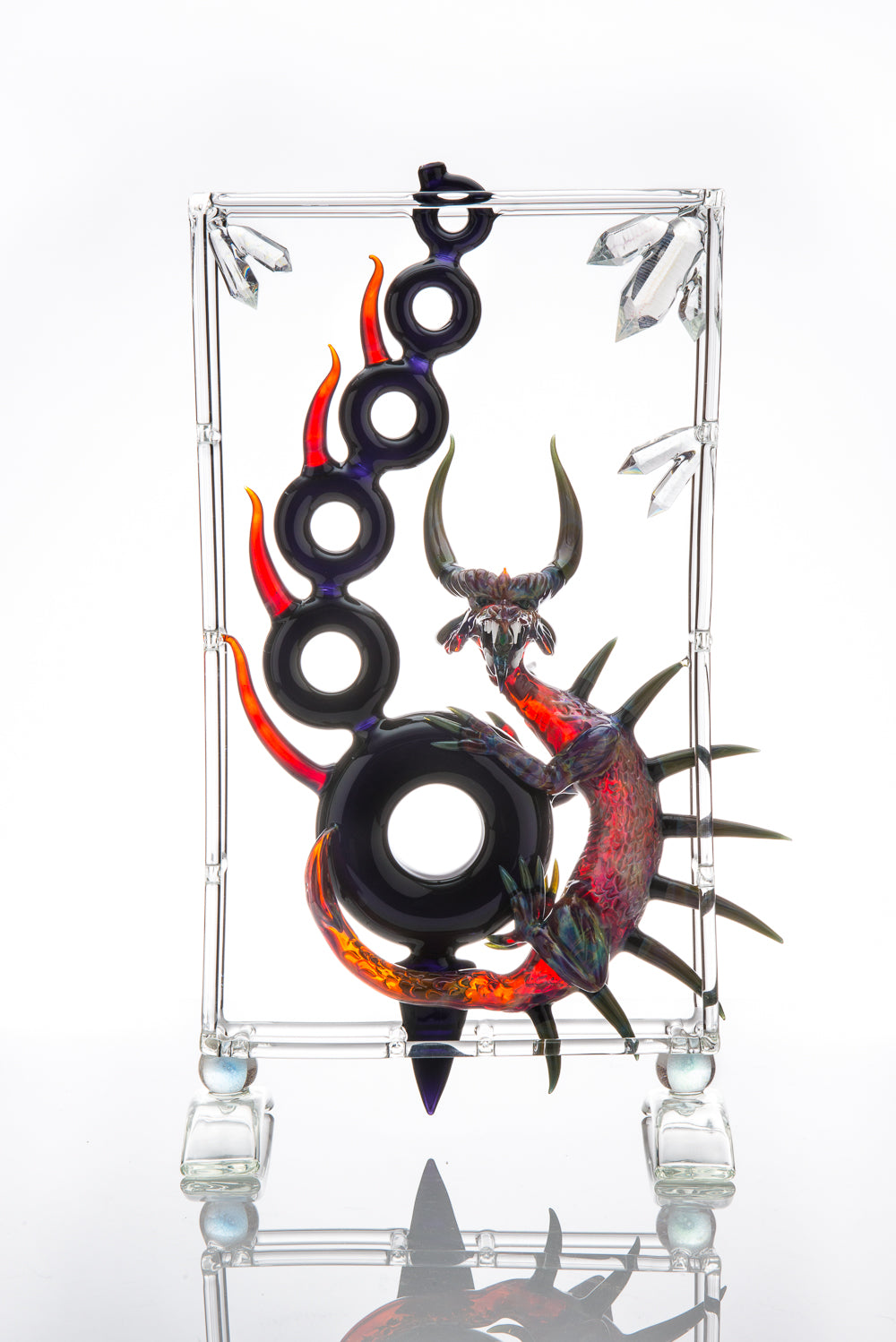 Framed Dragon Collaboration by Darby Holm and Dellene Peralta