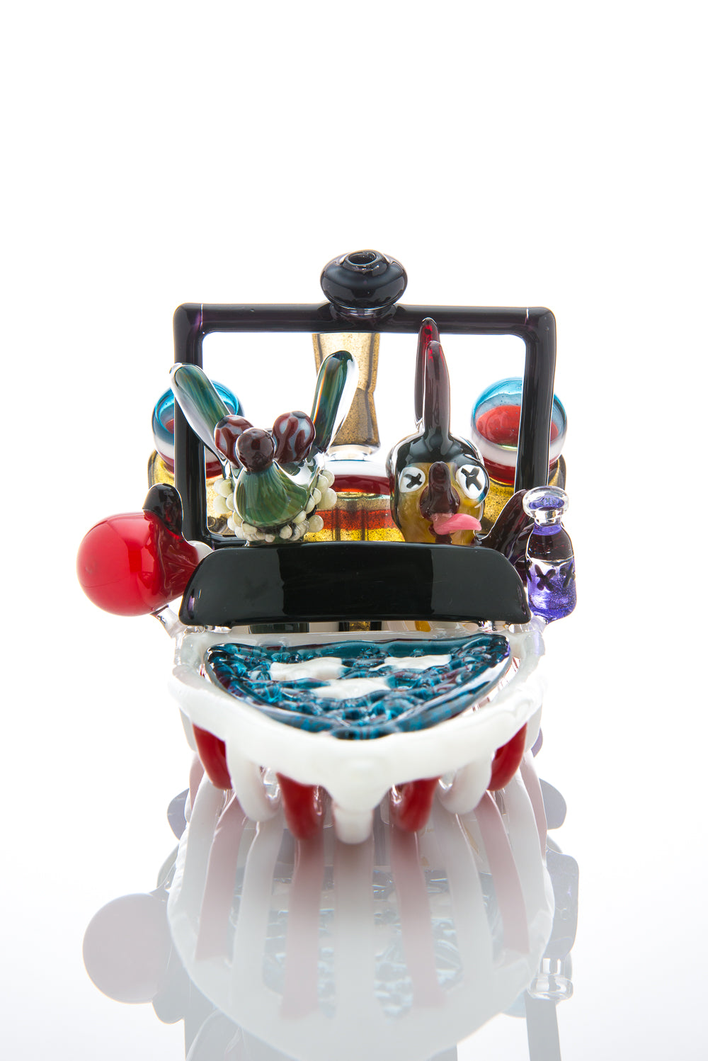 Illuzion Glass Galleries' 2014 July 4th First Friday Collaboration Vapor Bubbler by Hoobs, Hops, and JOP