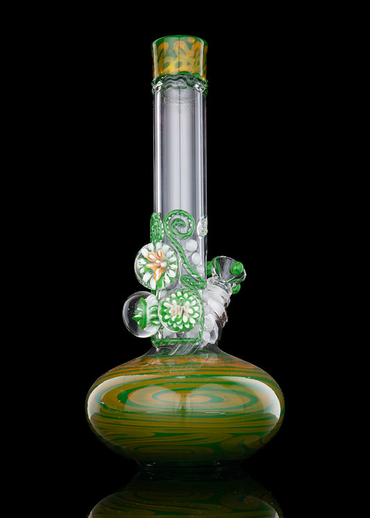 HVY Mini 38mm 10" Grass Green Coil Color Bubble with 3 MarbleTube