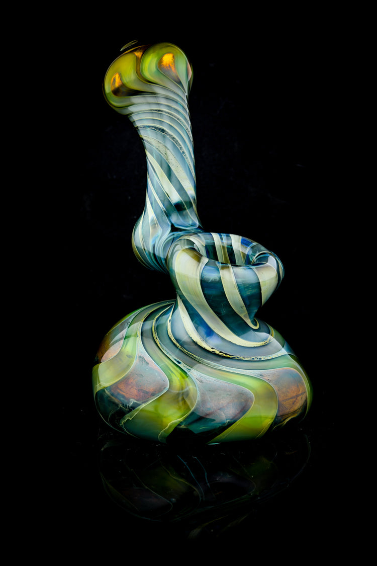 Small Full Color Stand Up Sherlock Bubbler in Teal by Willow and Quinn