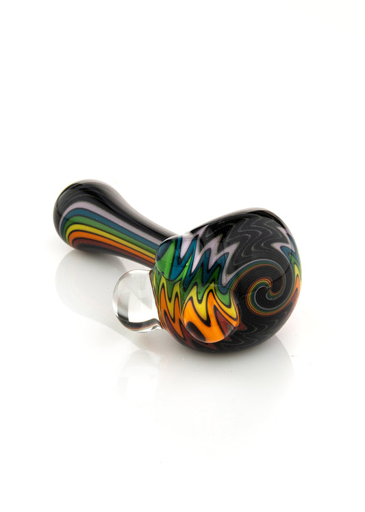 Black Rainbow Line Work Spoon by Sand