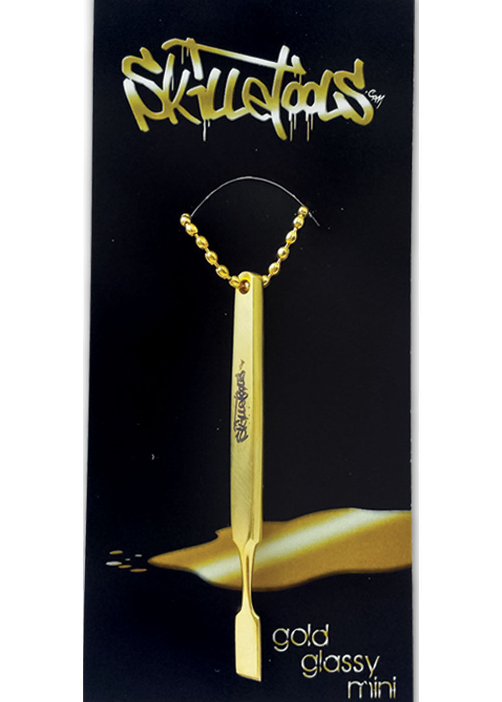 Skilletools Gold Glassy Mini Key Chain Dabber