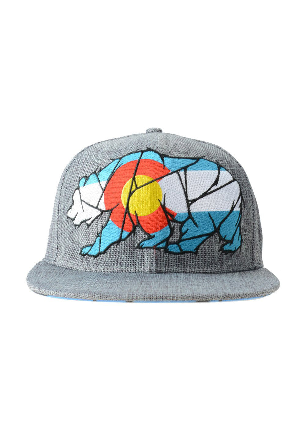 Grassroots Colorado Mosaic Bear Fitted Hat