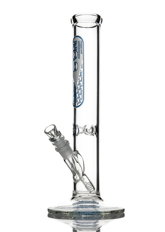 ZOB 14" Straight with Blue and White Pill Logo and Calimade Logod Foot Tube