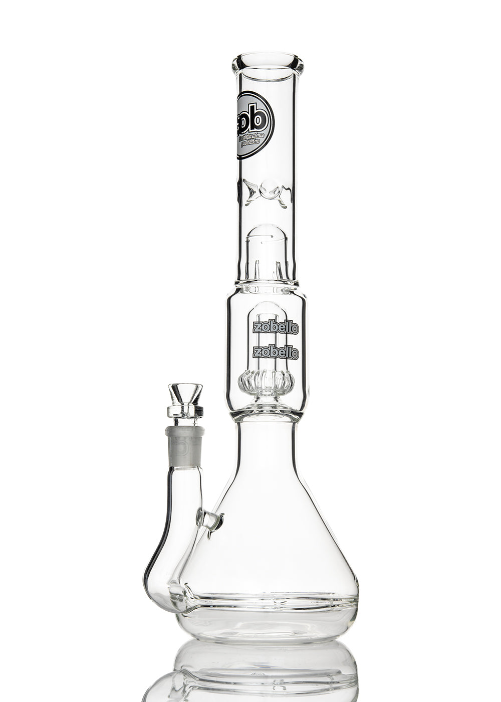 ZOB Zobello To UFO Beaker with White and Black Circle Logo Tube